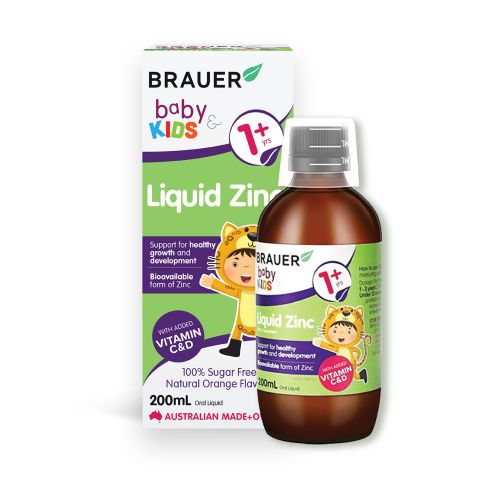 TP BVSK Brauer Baby & Kids Liquid Zinc-Dạng lỏng (200mL) cho trẻ từ 1 tuổi trở lên