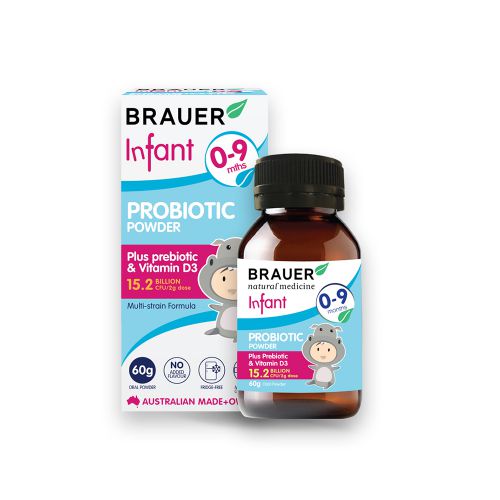 TP BVSK Brauer Infant Probiotic Powder-Dạng bột (60g) cho trẻ từ 0-9 tháng tuổi