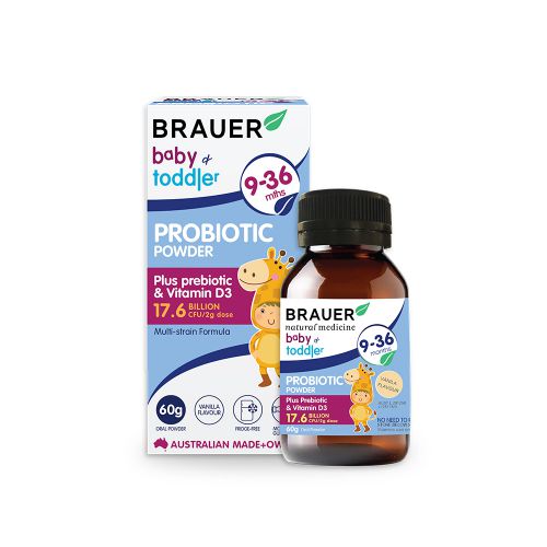 TP BVSK Brauer Baby & Toddler Probiotic-Dạng bột (60g) cho trẻ từ 9-36 tháng tuổi